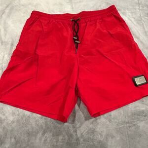 NWT Concepts Swim Board Shorts Men 3XL Red Water Sports Pockets Full Length